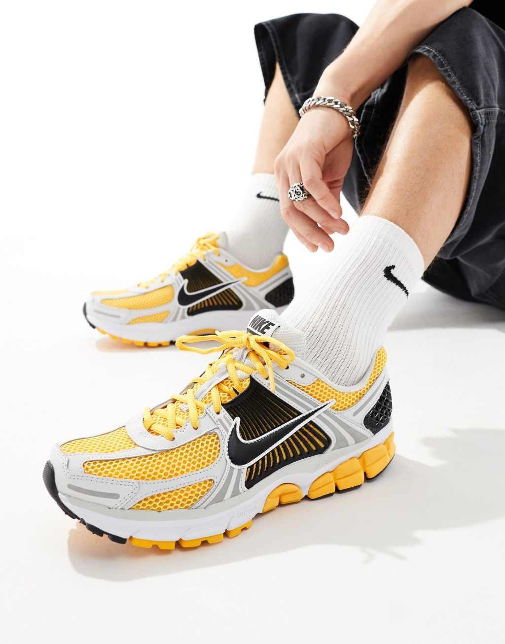 Nike Air Zoom Vomero 5 sneakers in yellow, gray and black Product Image