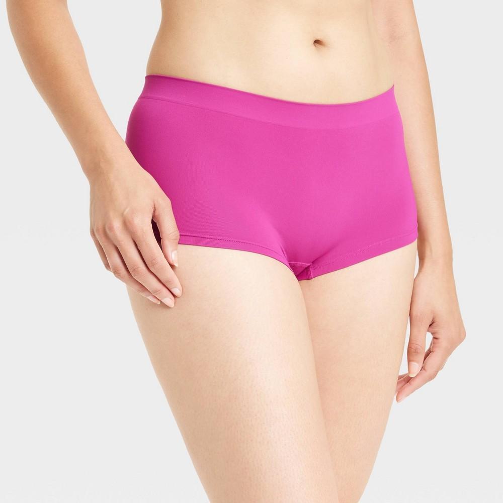 Women's Seamless Boy Shorts - Auden™ Springtime Pink S Product Image