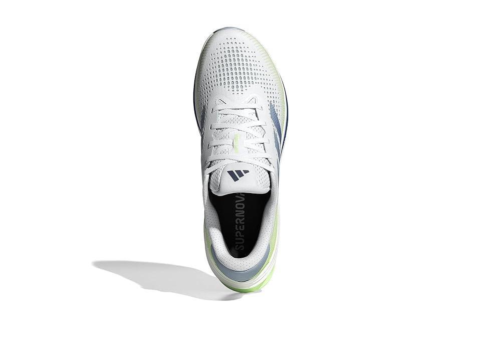 adidas Running Supernova Rise (Footwear White/ Wonder Blue/ Green Spark) Men's Shoes Product Image