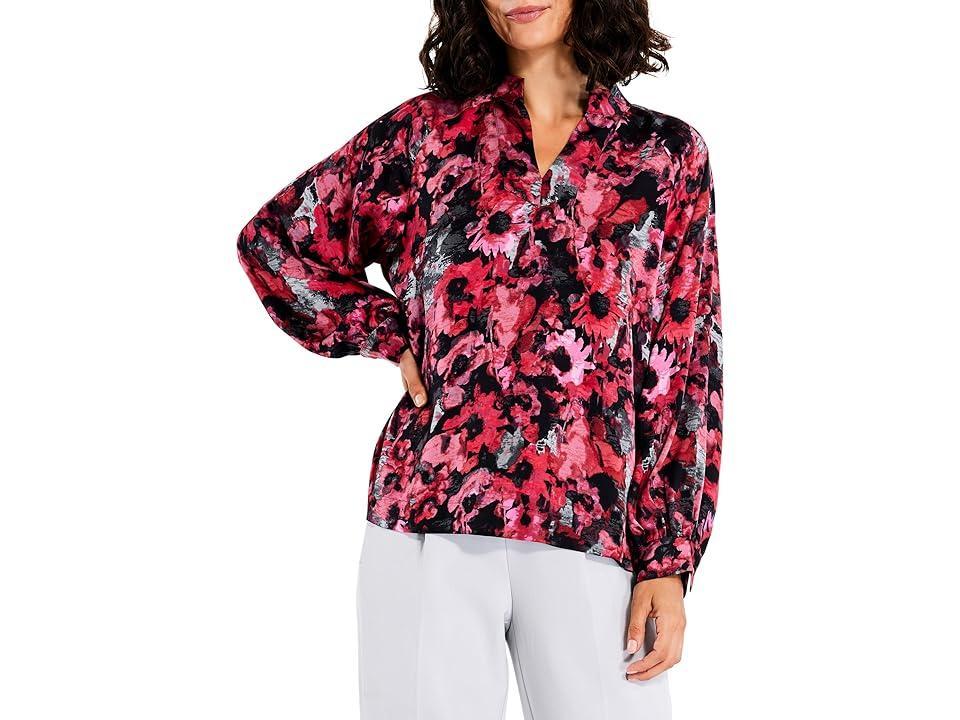 NIC+ZOE Glowing Garden Top Multi) Women's Clothing Product Image