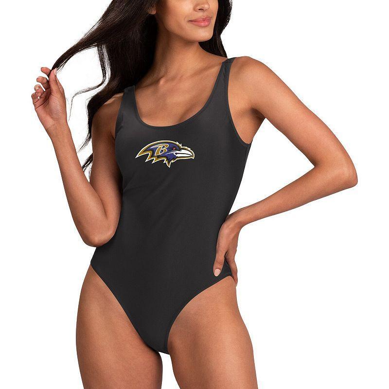 Womens G-III 4Her by Carl Banks Baltimore Ravens Making Waves One-Piece Swimsuit Product Image