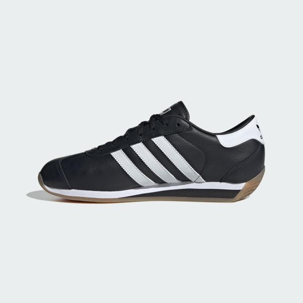 adidas Originals Mens adidas Originals Country II - Mens Running Shoes Black/White/Carbon Product Image