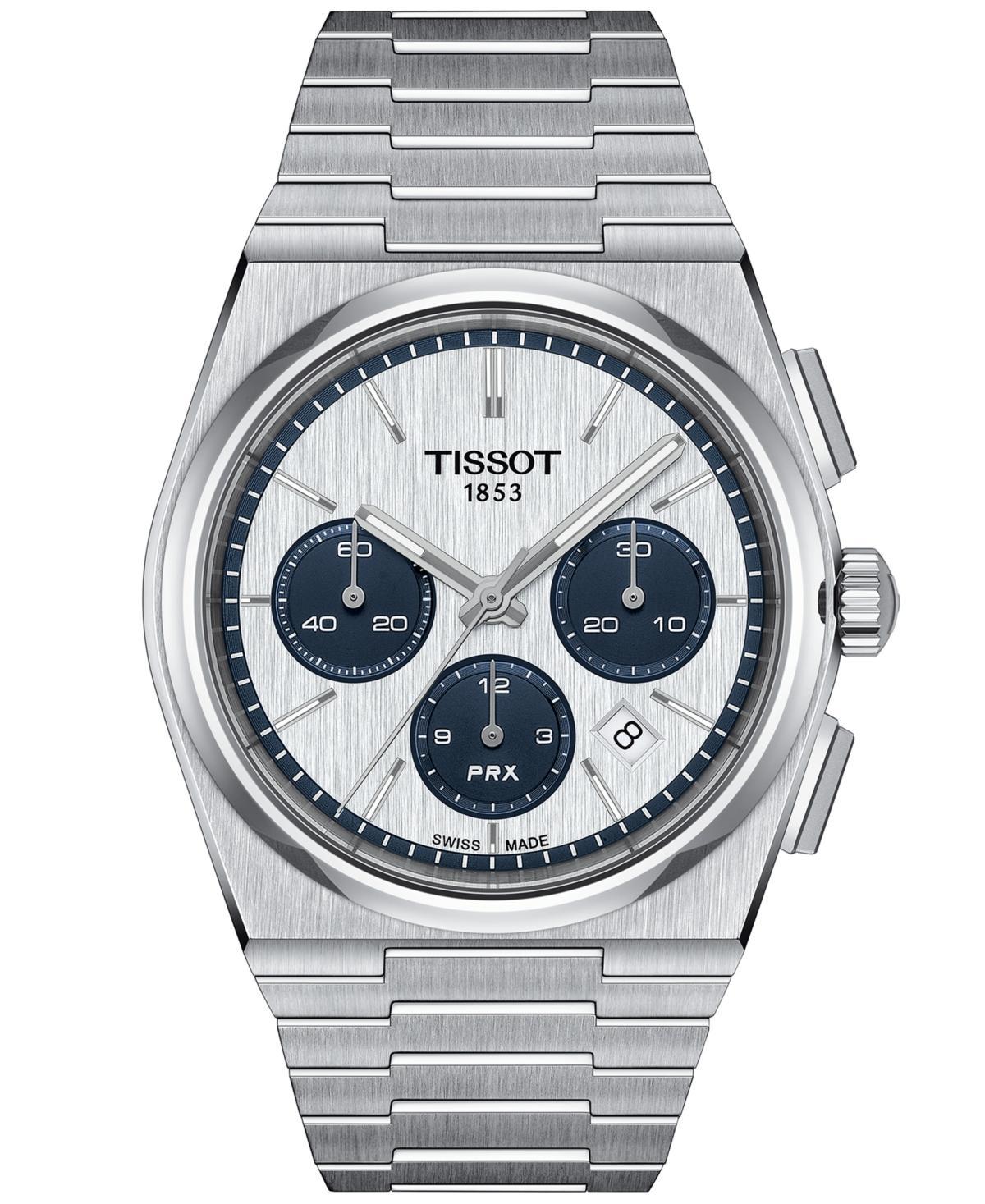 Tissot Mens Prx Automatic Chronograph Stainless Steel Bracelet Watch Product Image