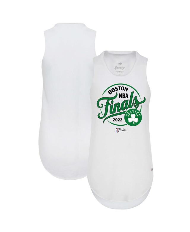 Womens Sportiqe White Boston Celtics 2022 Nba Finals Janie Tri-Blend Tank Top Product Image