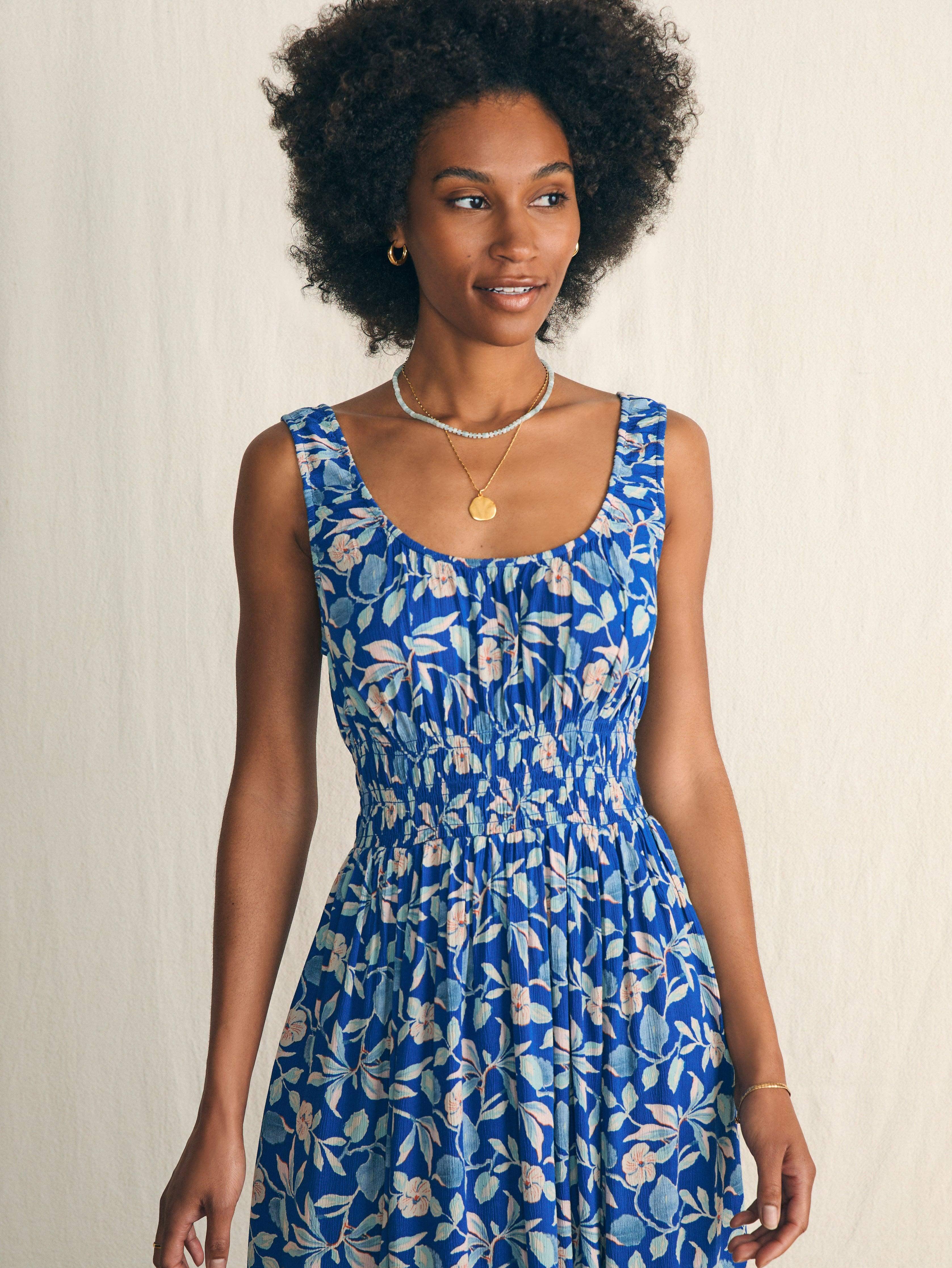 Sunseeker Midi Dress - Blue Ginger Floral Female Product Image