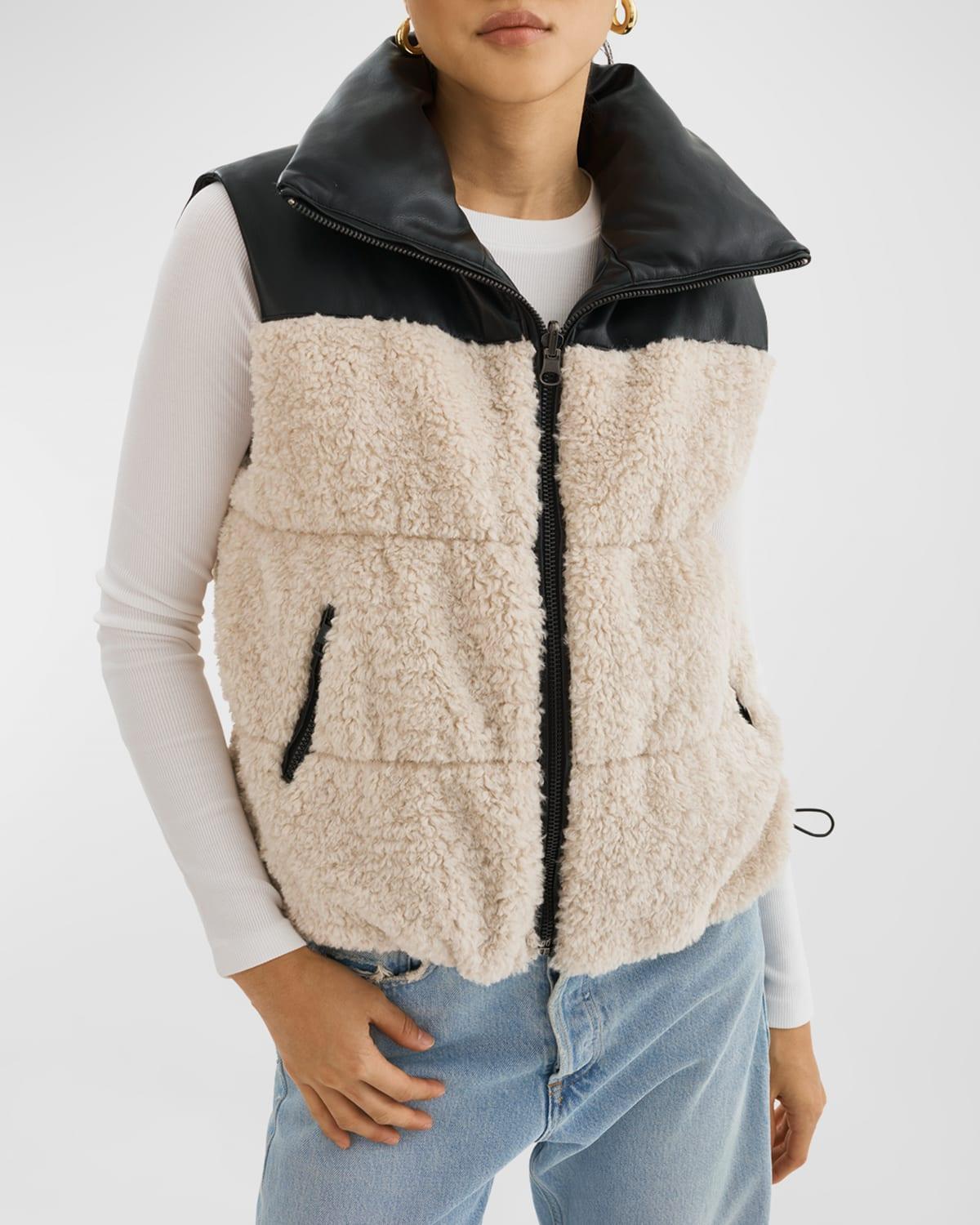 Womens Marina Reversible Sherpa Gilet Product Image