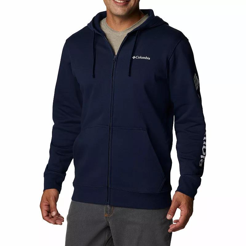 Mens Columbia Trek Full-Zip Hoodie Grey Heather Product Image