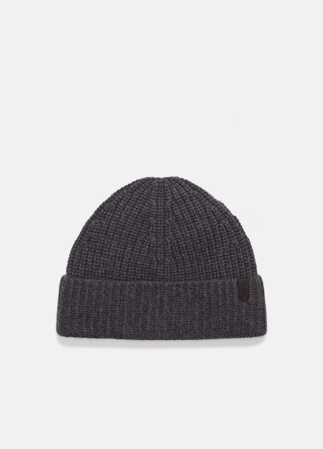 Wool-Cashmere Shaker-Stitch Hat Product Image