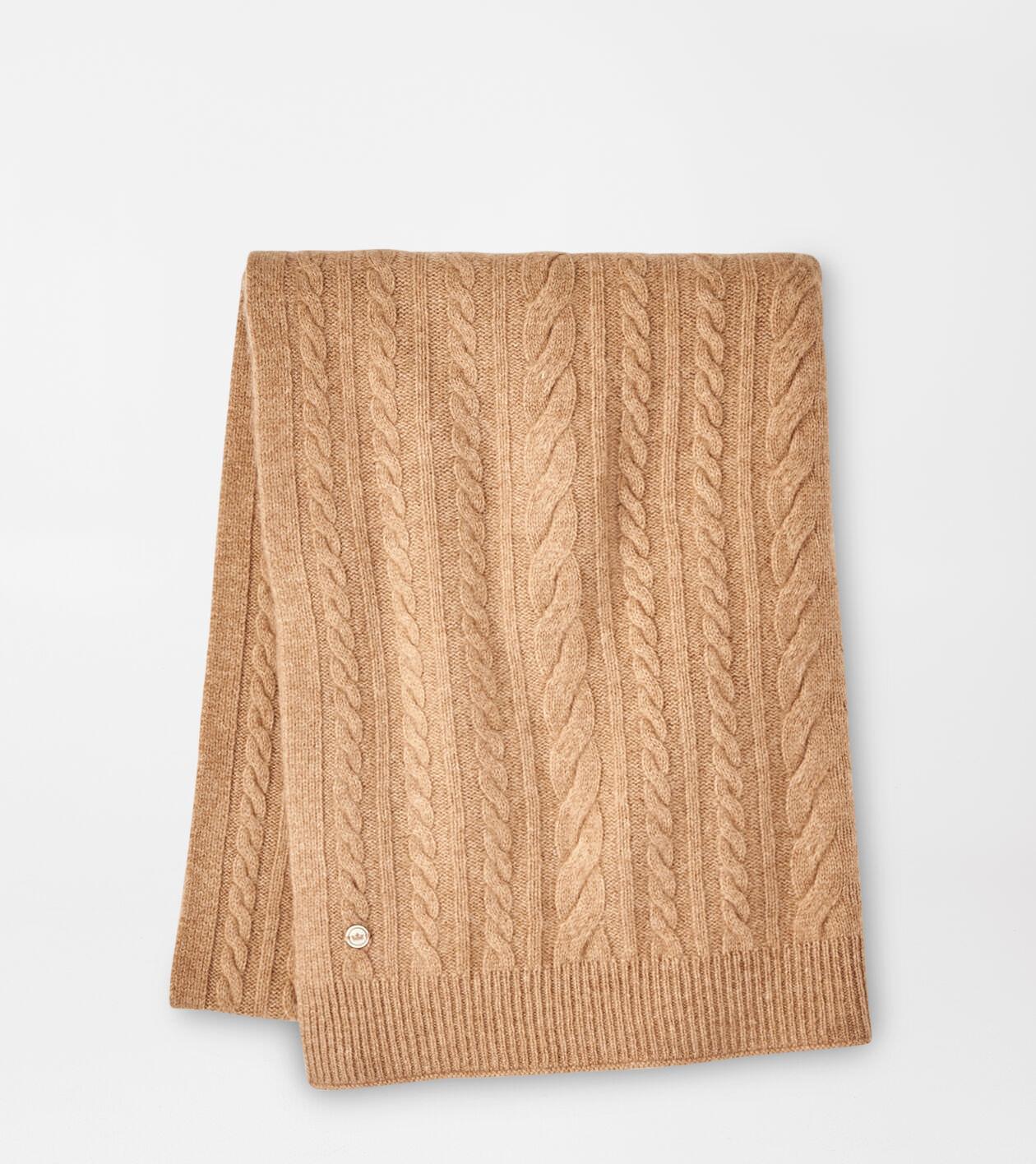 Cashmere Cable Knit Scarf Product Image