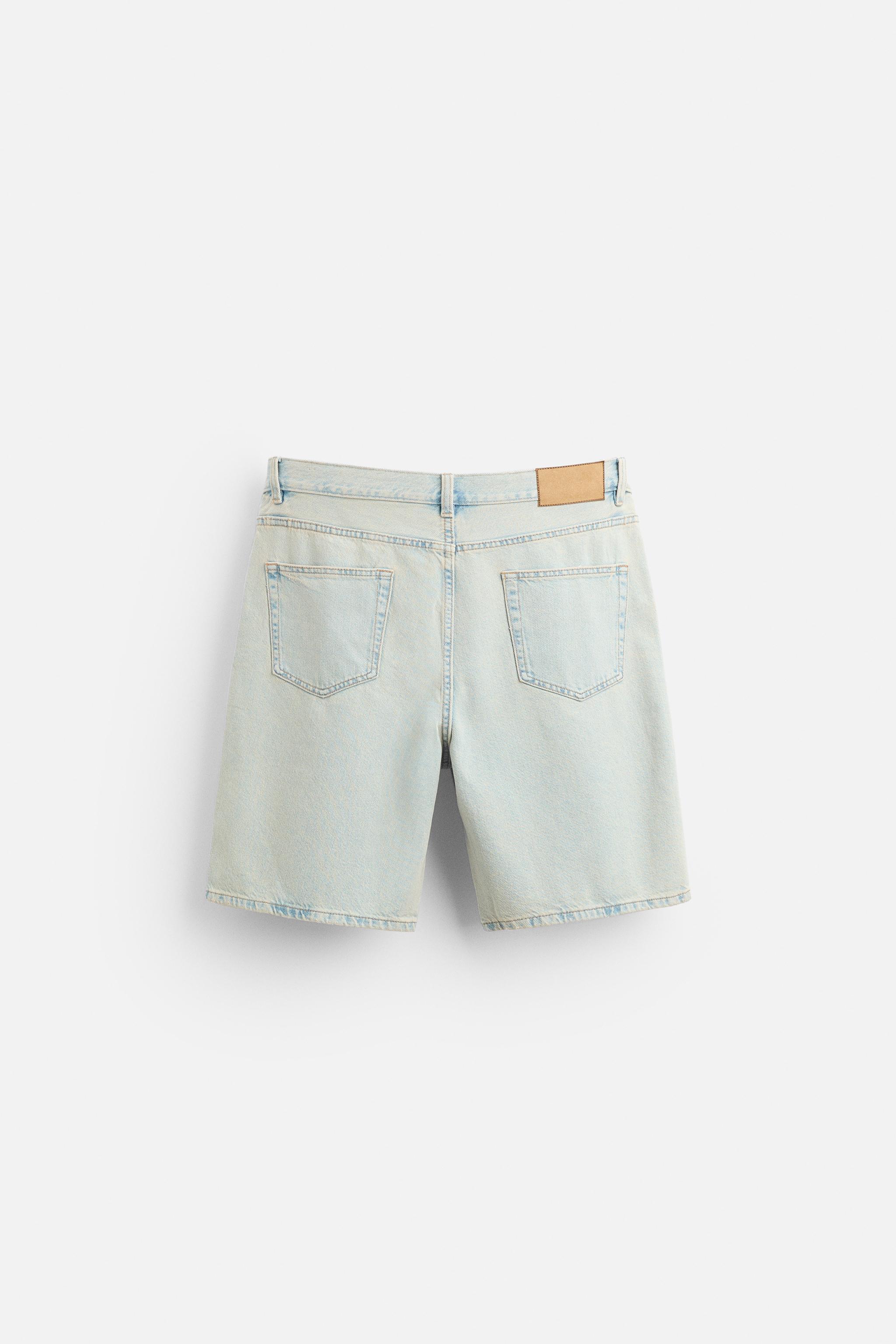 STRAIGHT FIT DENIM SHORTS Product Image