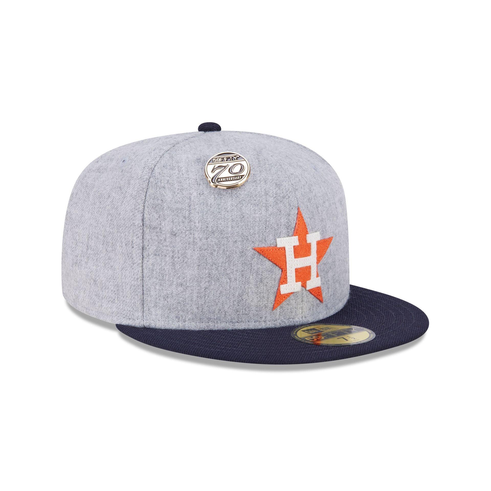 Houston Astros 70th Anniversary Gray 59FIFTY Fitted Hat Male Product Image