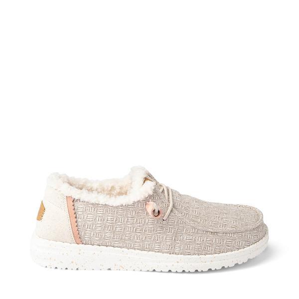 HEYDUDE Womens Wendy Warmth Faux Fur Slip Ons Product Image