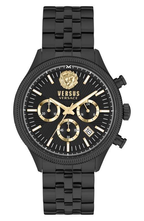 Versus Versace Mens Chronograph Colonne Ion Plated Stainless Steel Bracelet Watch 44mm Product Image