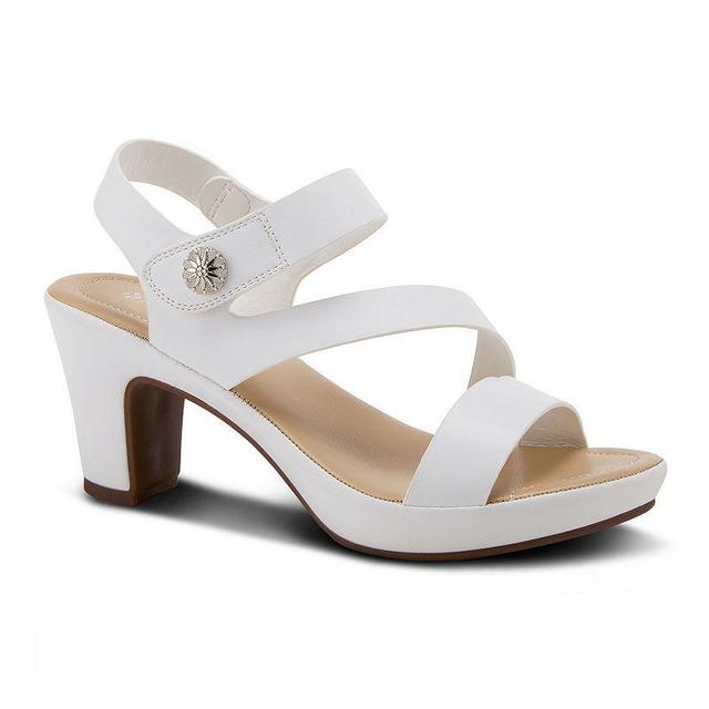 Patrizia Asymadade Womens Slingback Heel Sandals White Product Image