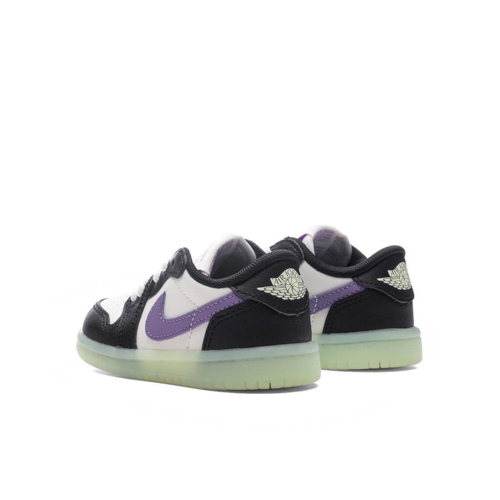 Air Jordan 1 Retro Low OG (TD) - Black/Black Raspberry/Volt TInt Male Product Image