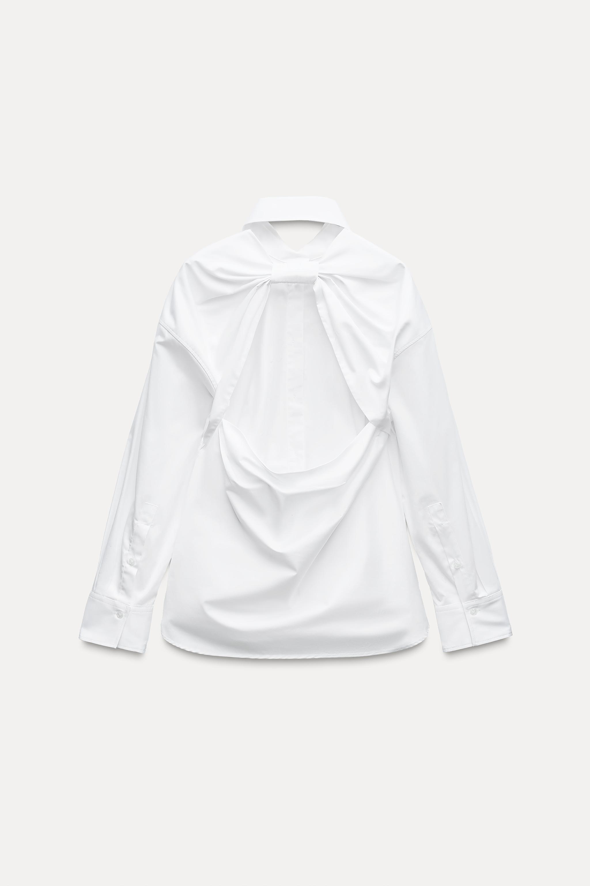 OVERSIZE SHIRT WITH BACK BOW Product Image