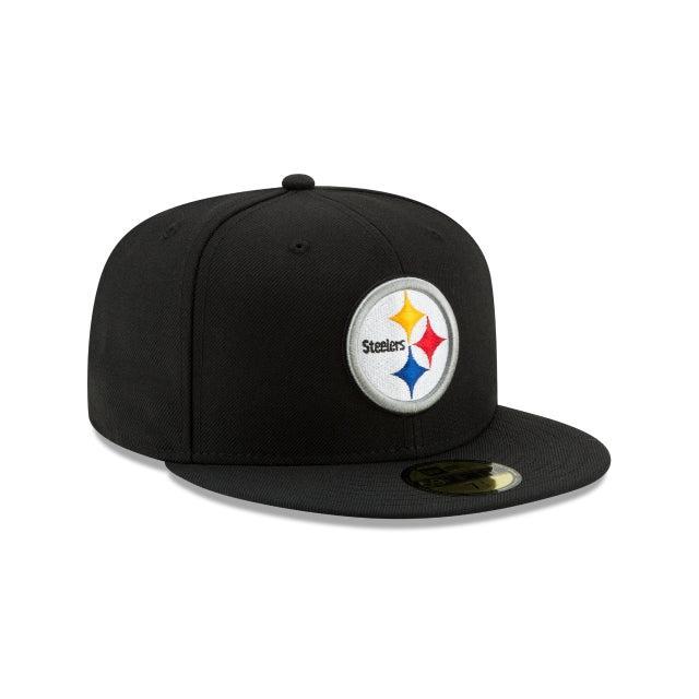 Pittsburgh Steelers Black 59FIFTY Fitted Hat Male Product Image