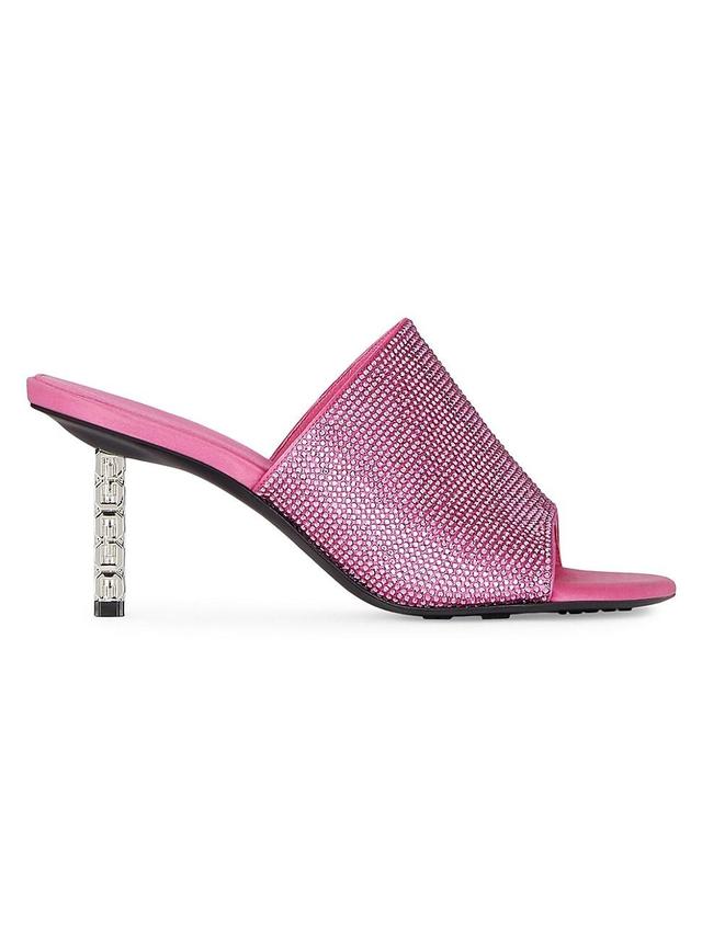 Womens G Cube Mules In Strass Product Image