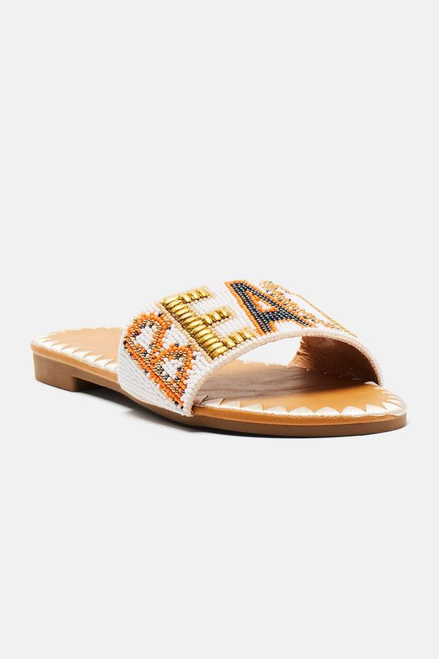 Lovers Beach Sandals - Beige Product Image