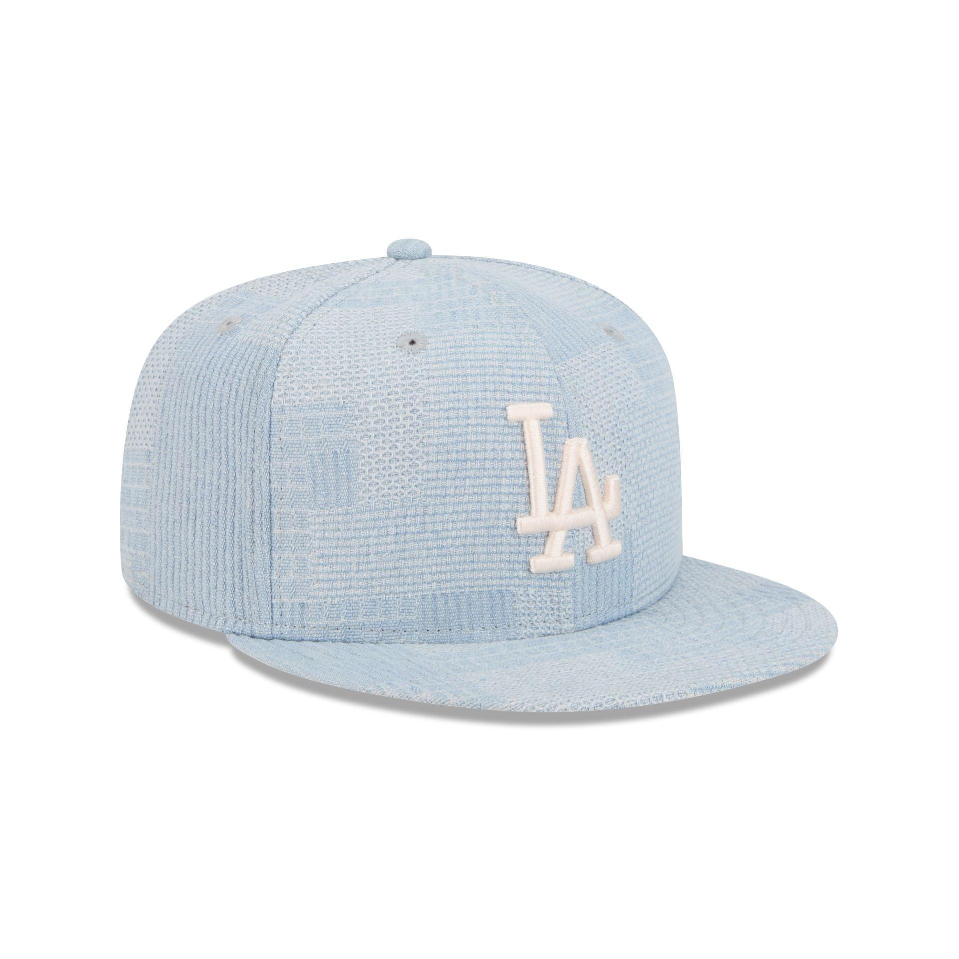 Los Angeles Dodgers Denim Patchwork 9FIFTY Snapback Hat Male Product Image