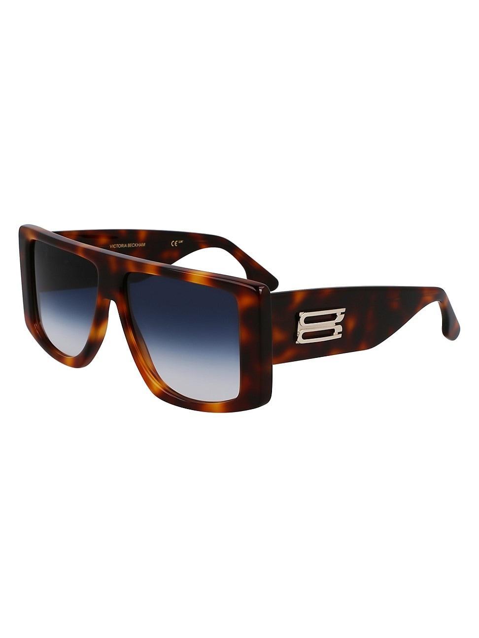 Womens B Buckle 57MM Square Sunglasses Product Image