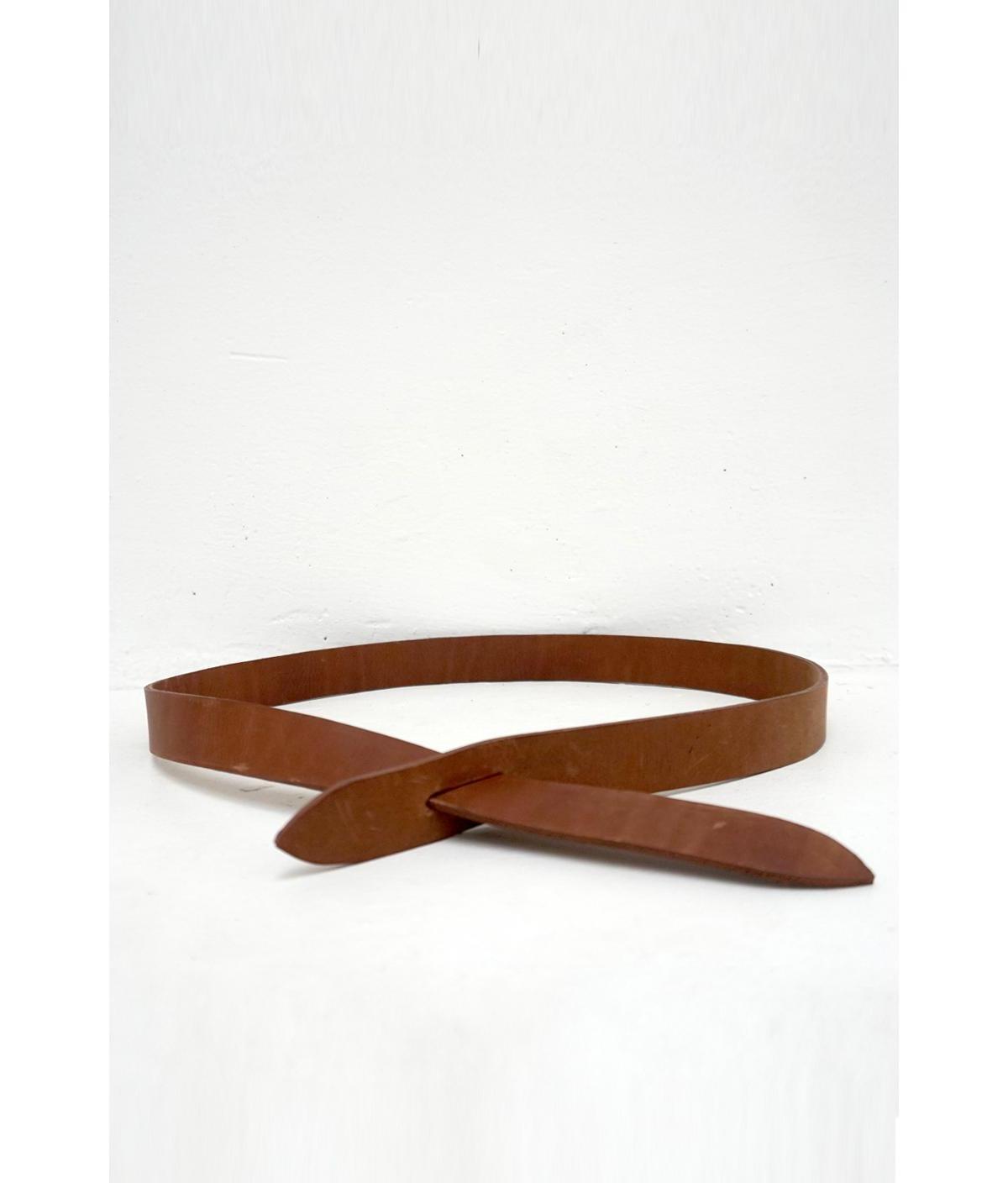 Paneros Clothing Womens Fiona Wrap Leather Belt Brown Product Image