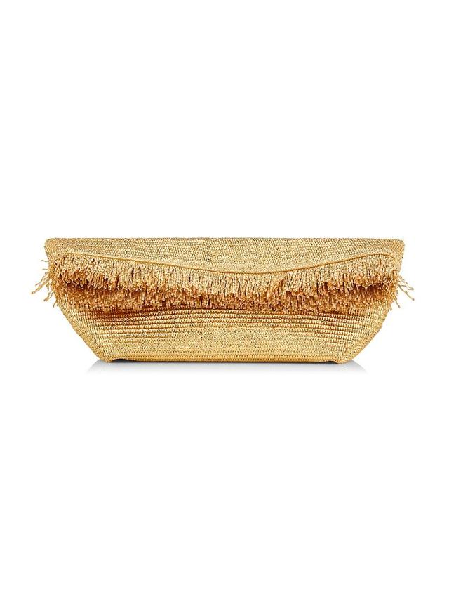 Womens Shanti Raffia Clutch Product Image