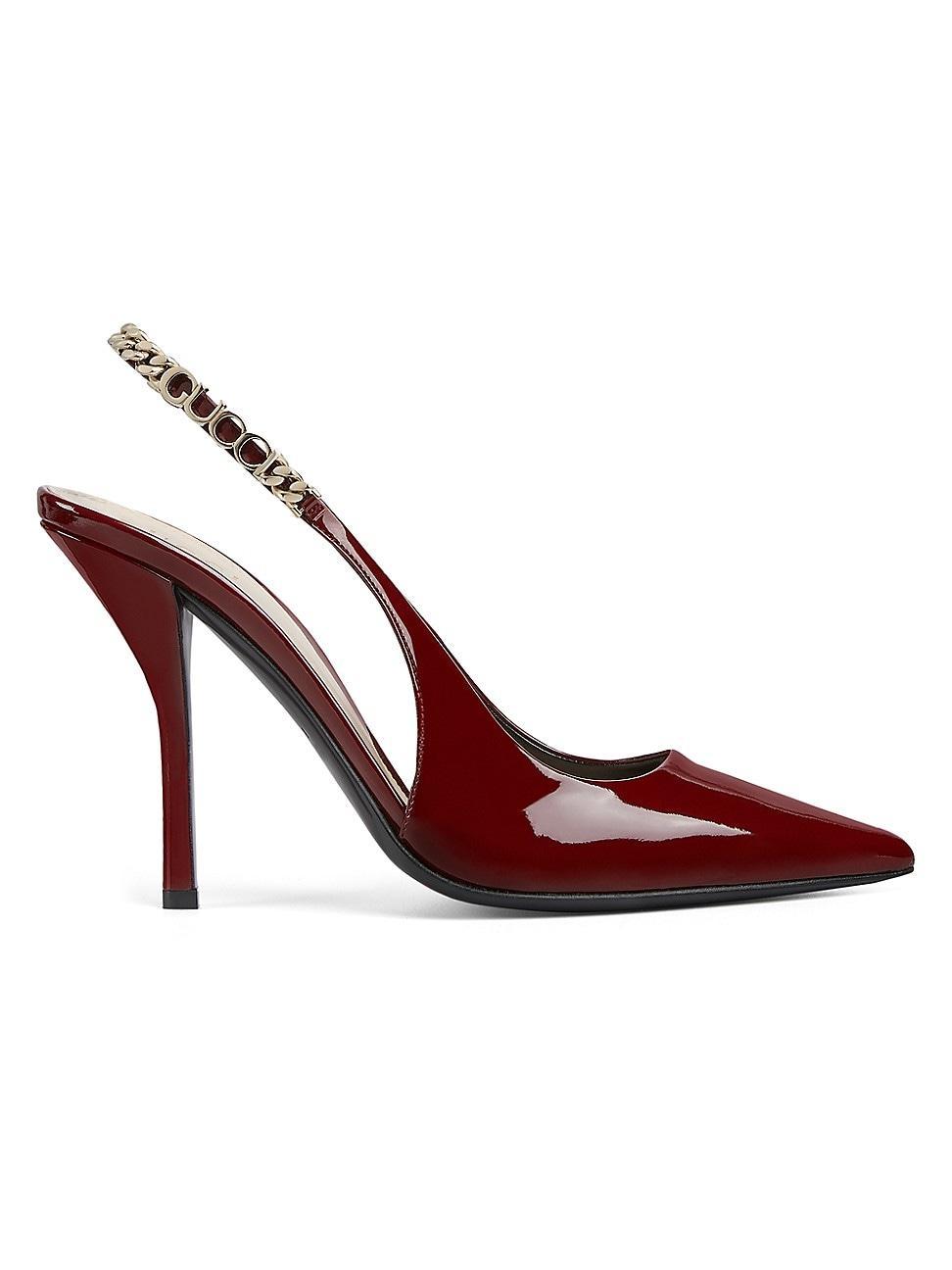 Womens Signoria 105MM Patent Leather Slingback Pumps Product Image