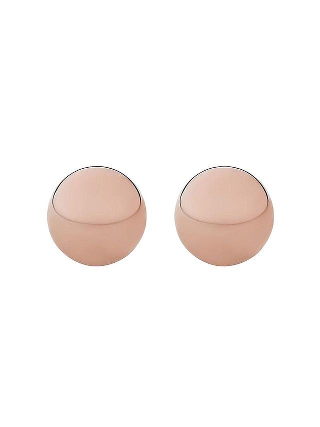 Womens 14K Rose Solid Gold Have A Ball Studs Product Image