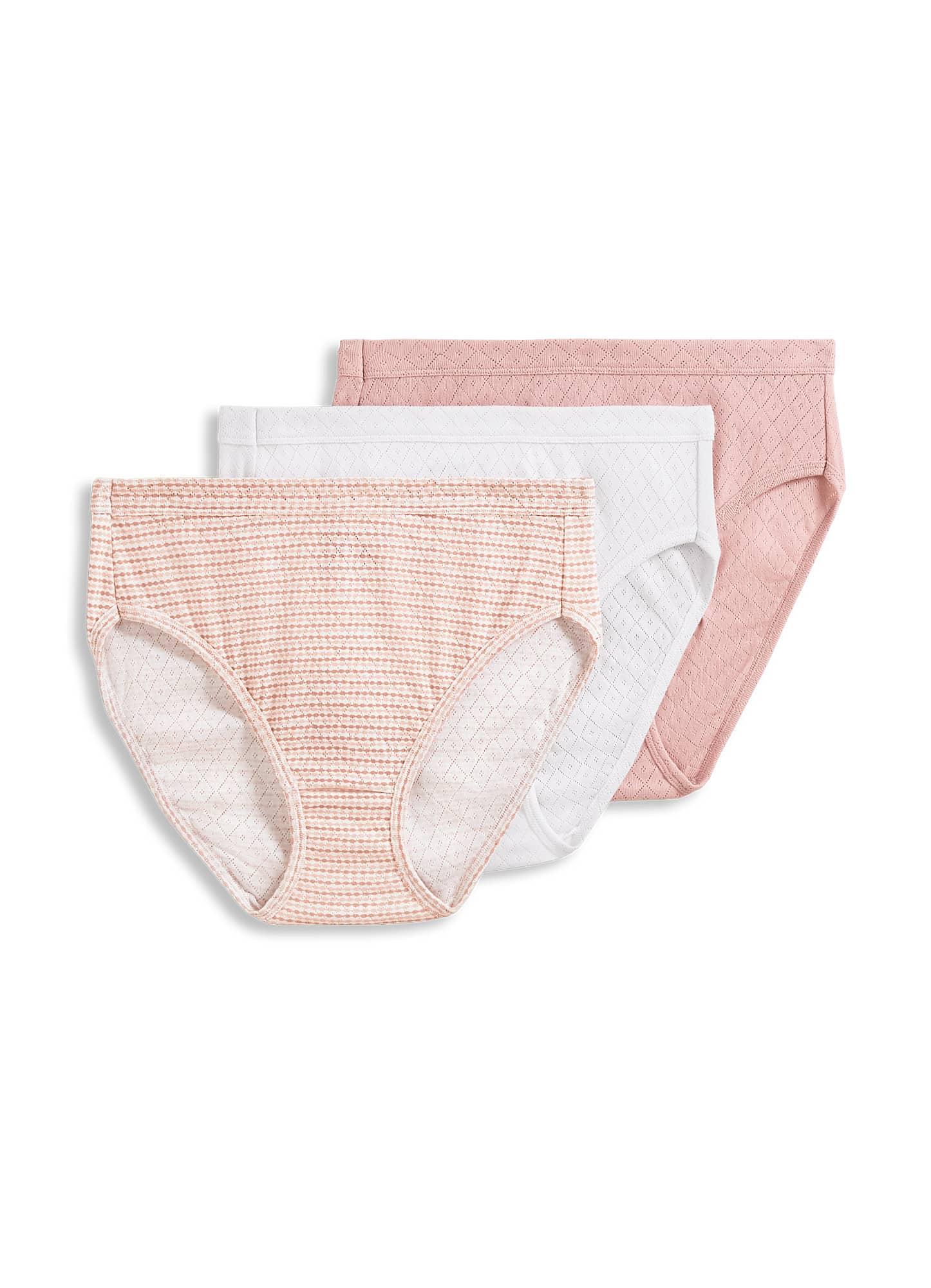 Women's Underwear Elance Breathe French Cut - 3 Pack, White/Seashell Rose/Neutral Rose Horizon Product Image