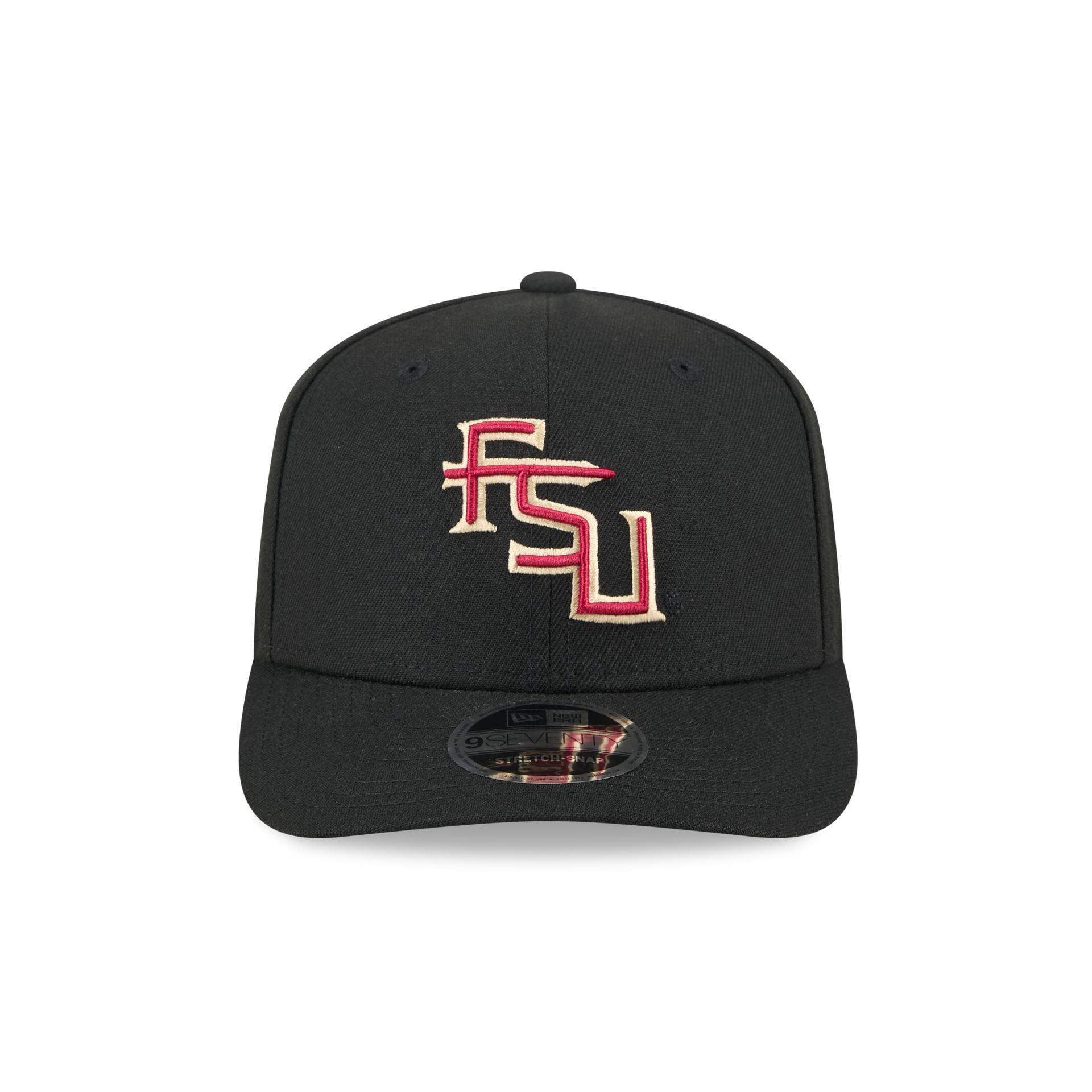 Florida State Seminoles Basic Black 9SEVENTY Stretch-Snap Hat Male Product Image