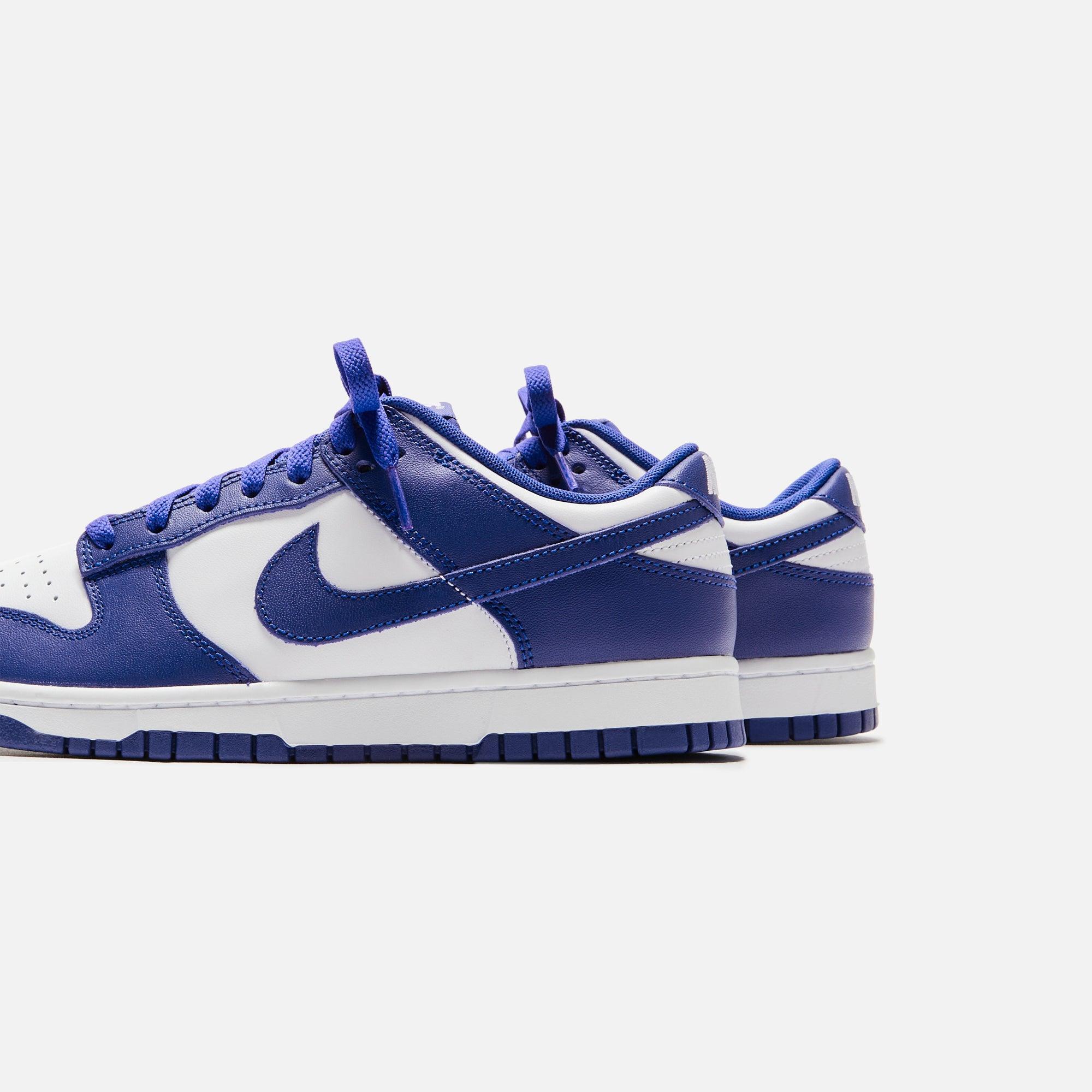 Nike Dunk Low Retro - White / Concord / University Red Male Product Image