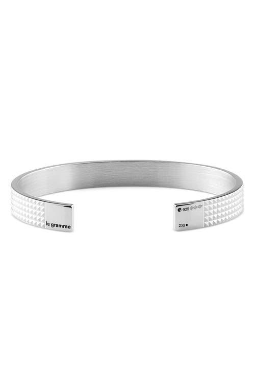 le gramme Mens 21G Sterling Silver Cuff Bracelet Product Image