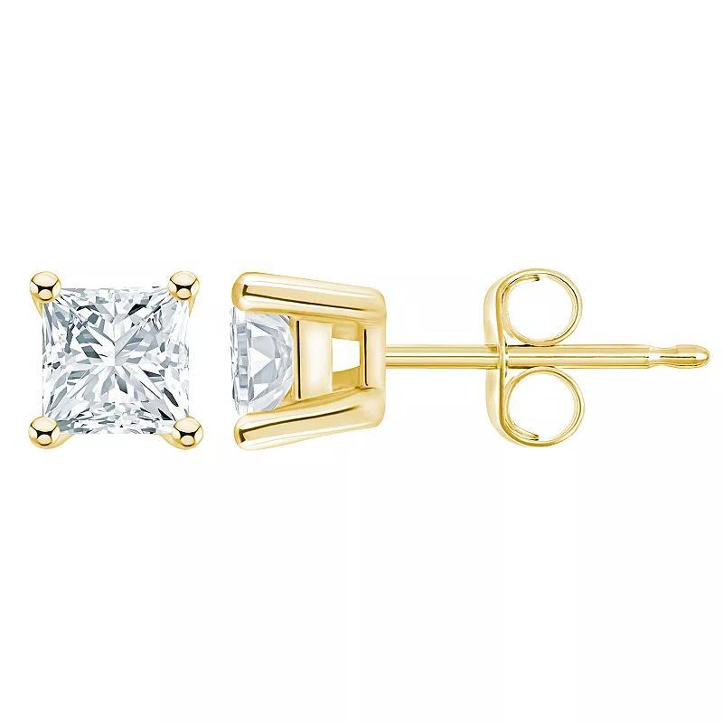 Celebration Gems 14k Gold 1 Carat T.W. Diamond Nickel Free Stud Earrings, Womens Product Image