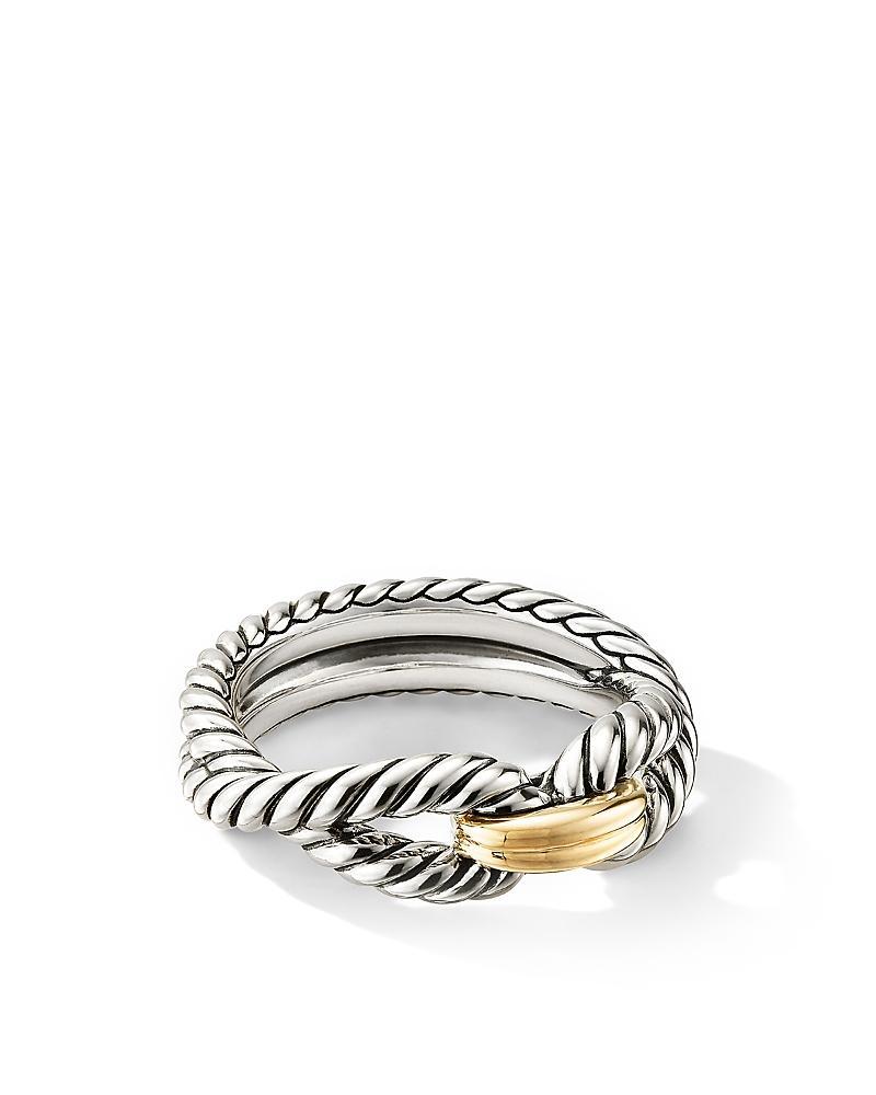 Womens Cable Loop Band Ring in Sterling Silver Product Image