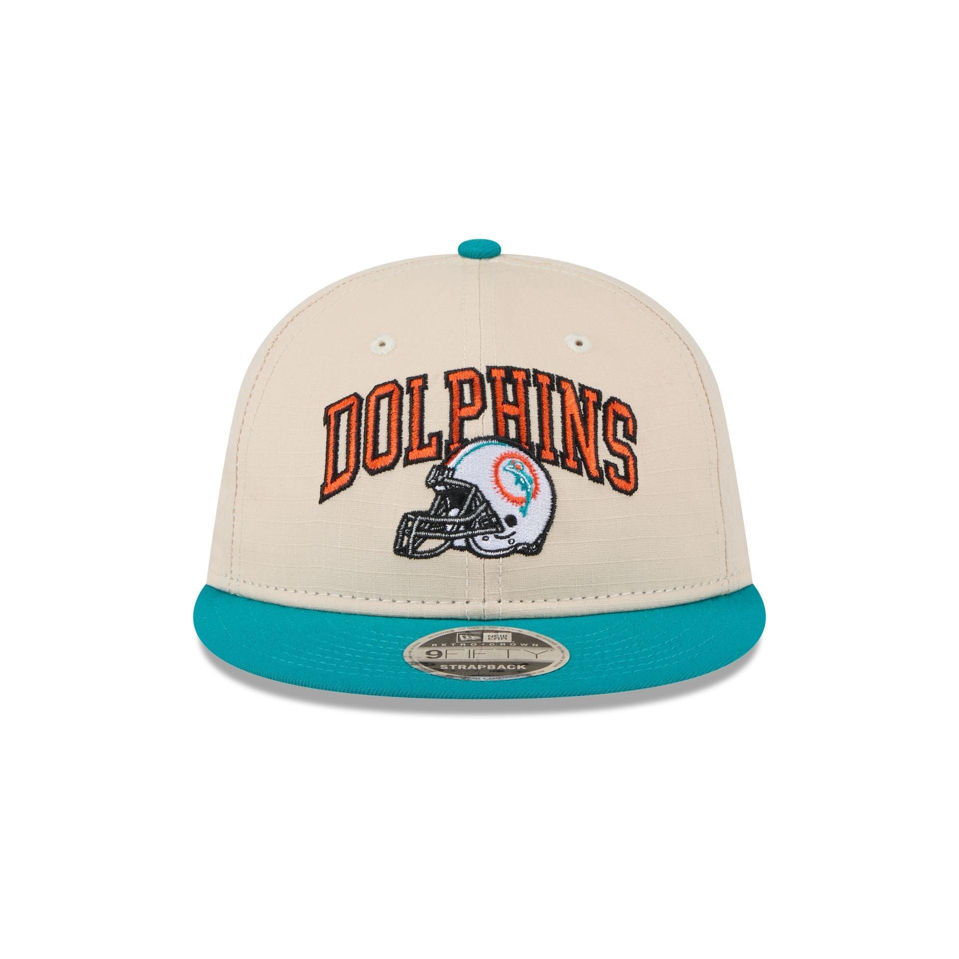 Miami Dolphins Historic Helmet Retro Crown 9FIFTY Snapback Hat Male Product Image