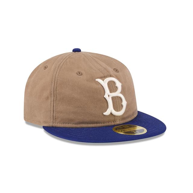 Brooklyn Dodgers Wax Canvas Retro Crown 59FIFTY Fitted Hat Male Product Image