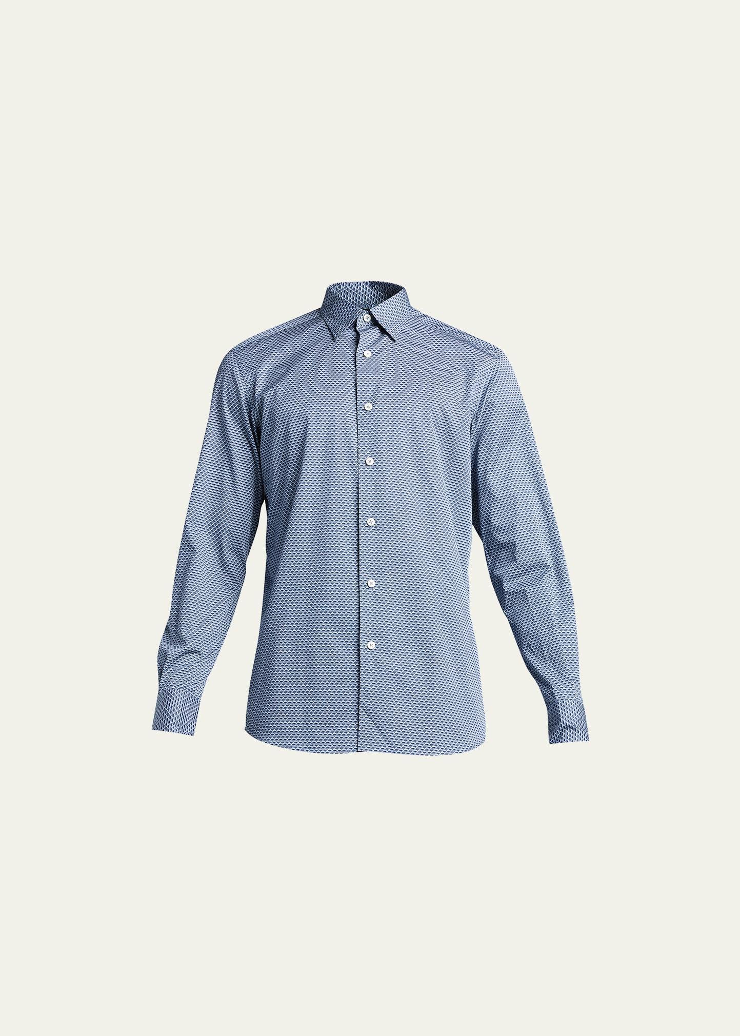 Mens Avio Geo-Print Sport Shirt Product Image