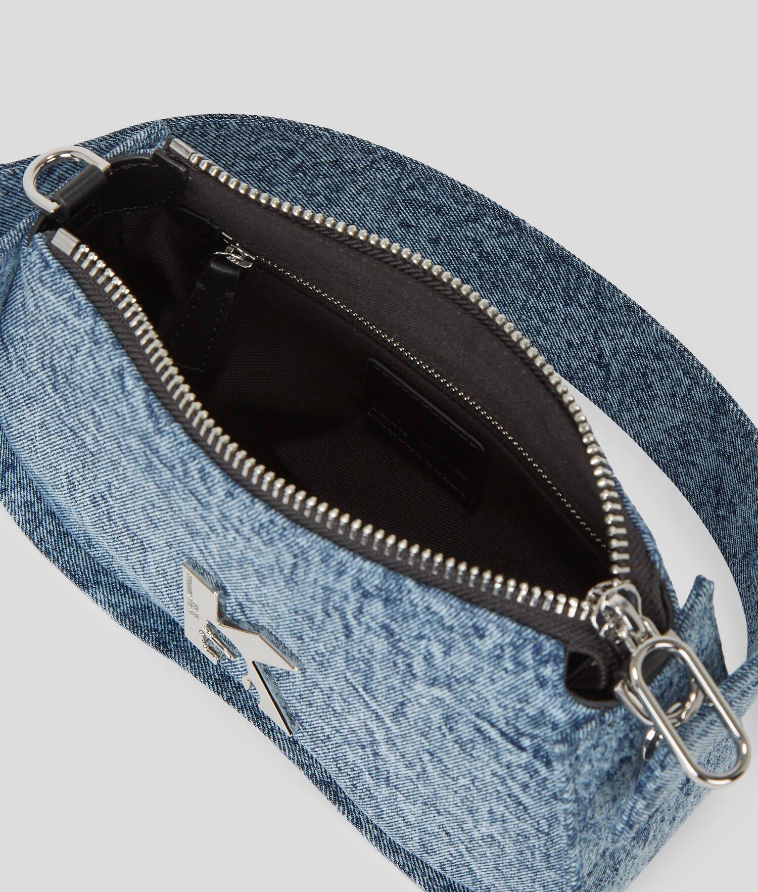 KLJ SUNGLASSES DENIM TOP-HANDLE BAG Product Image