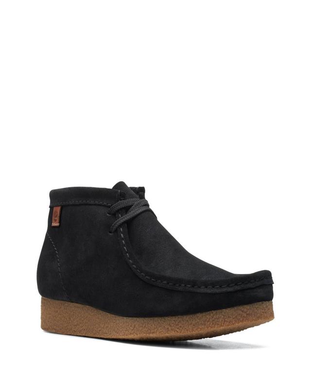 Clarks Shacre Mens Suede Chukka Boots Black Product Image