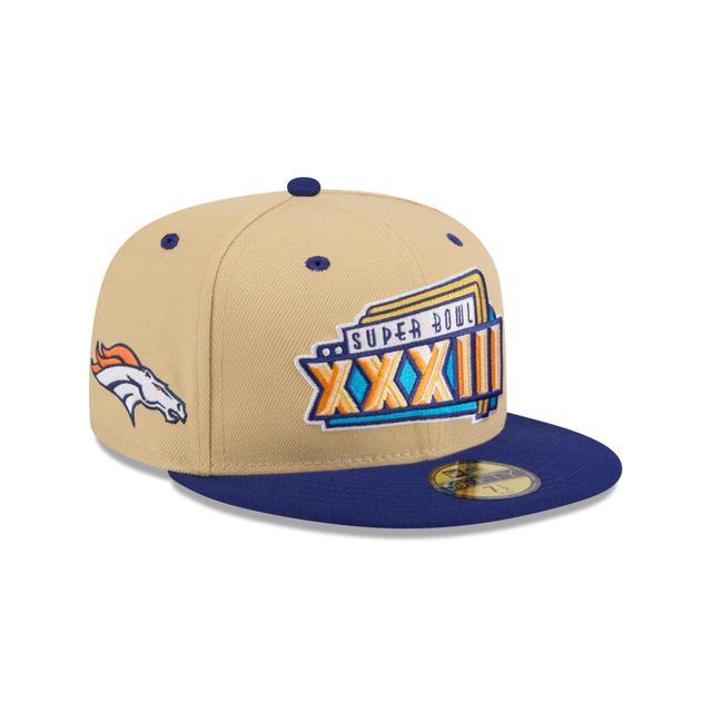 Denver Broncos Super Bowl Side Patch 59FIFTY Fitted Hat Male Product Image