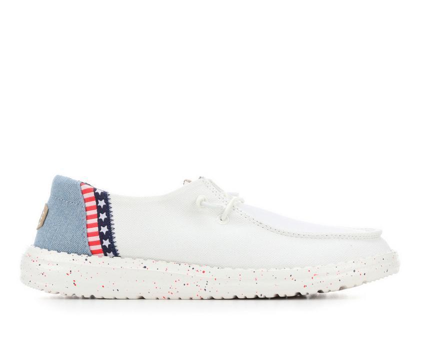 Women's HEYDUDE Wendy Americana Splatter Casual Shoes Product Image