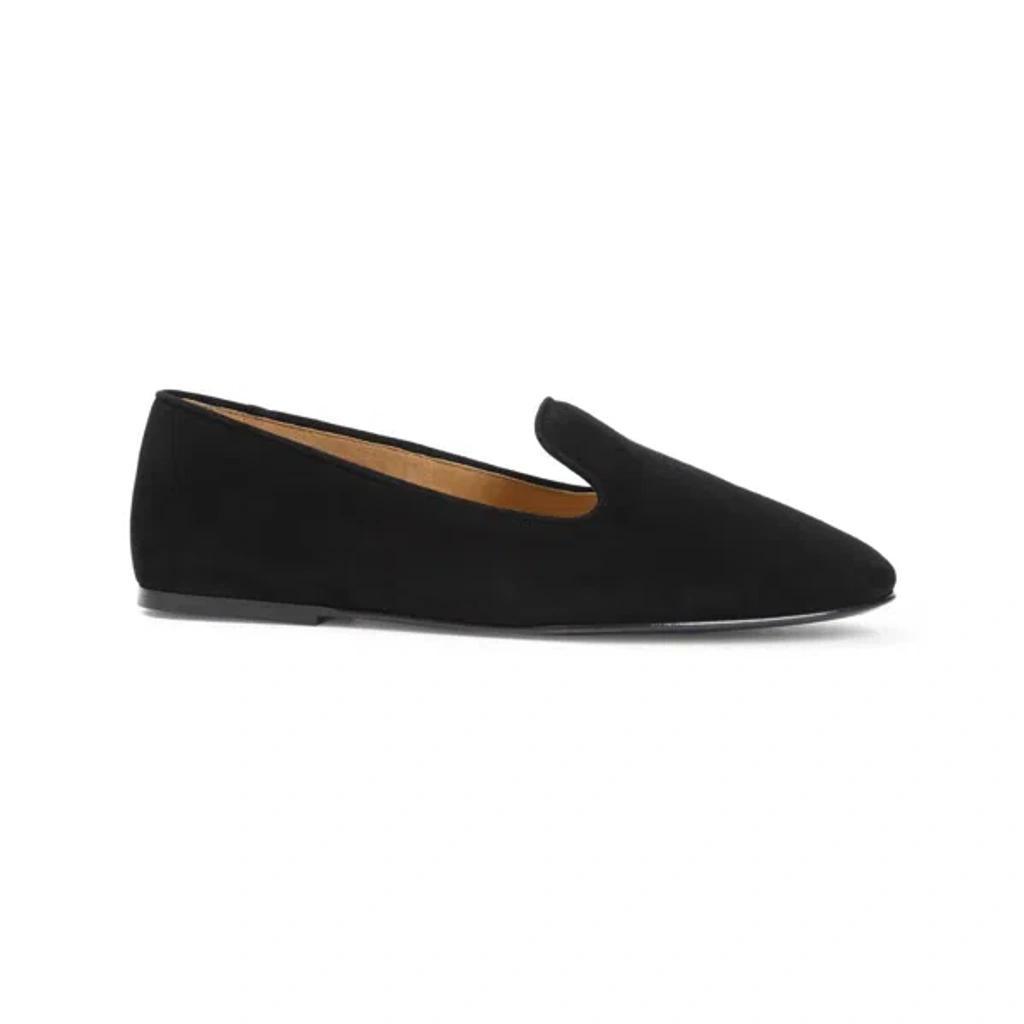 THE ROW Lippi Suede Loafer In Black Product Image