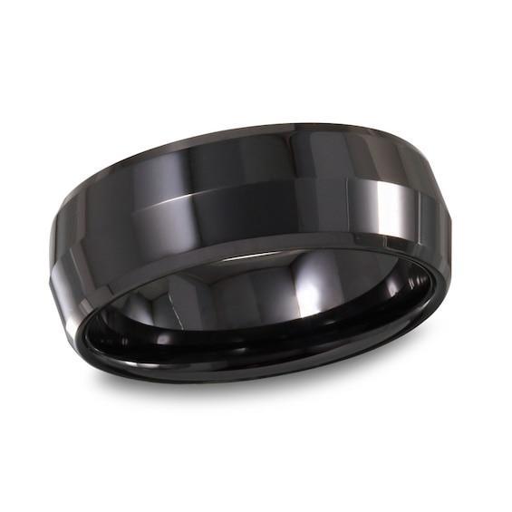 Men's 8.0mm Ceramic Dome Wedding Band Product Image