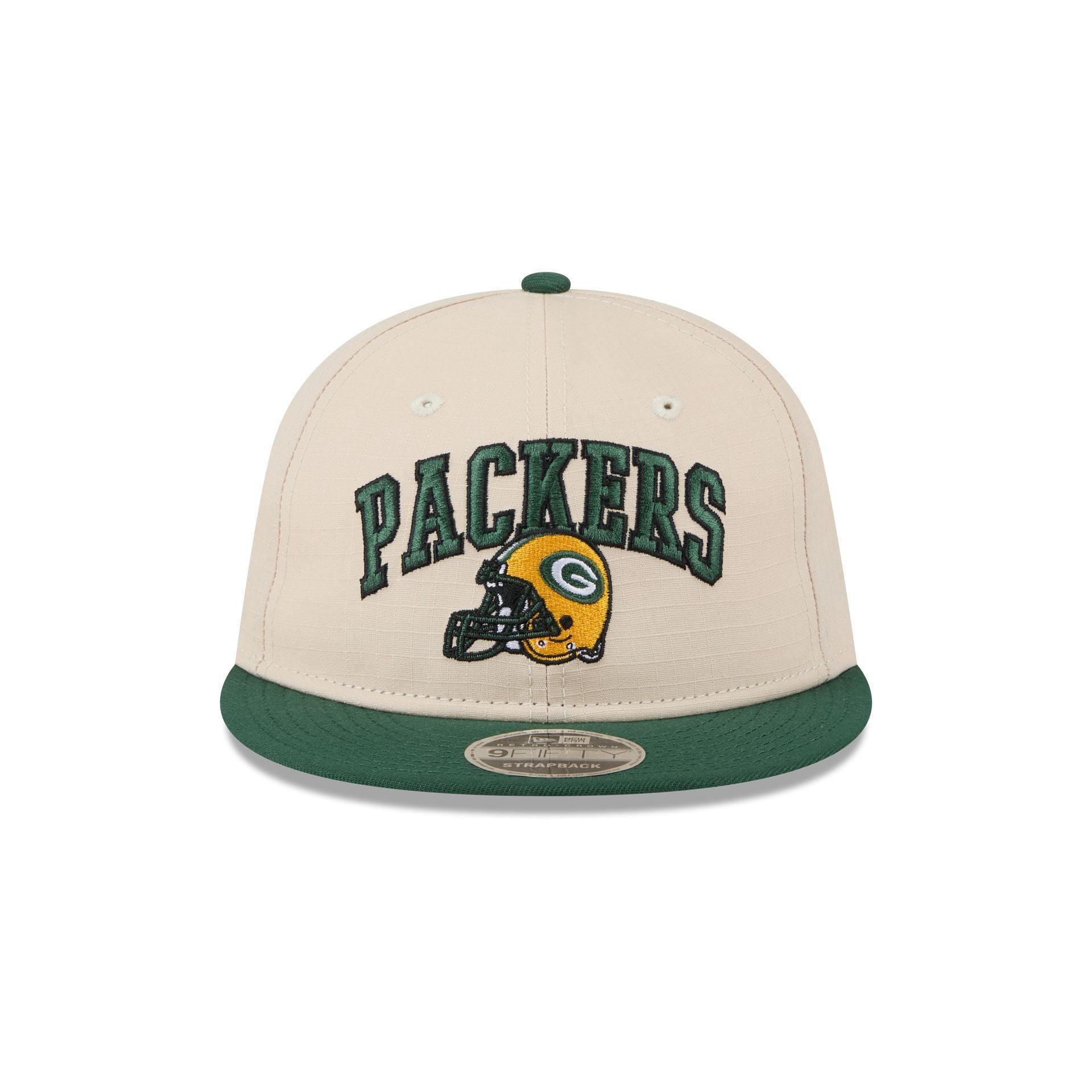 Green Bay Packers Historic Helmet Retro Crown 9FIFTY Snapback Hat Male Product Image