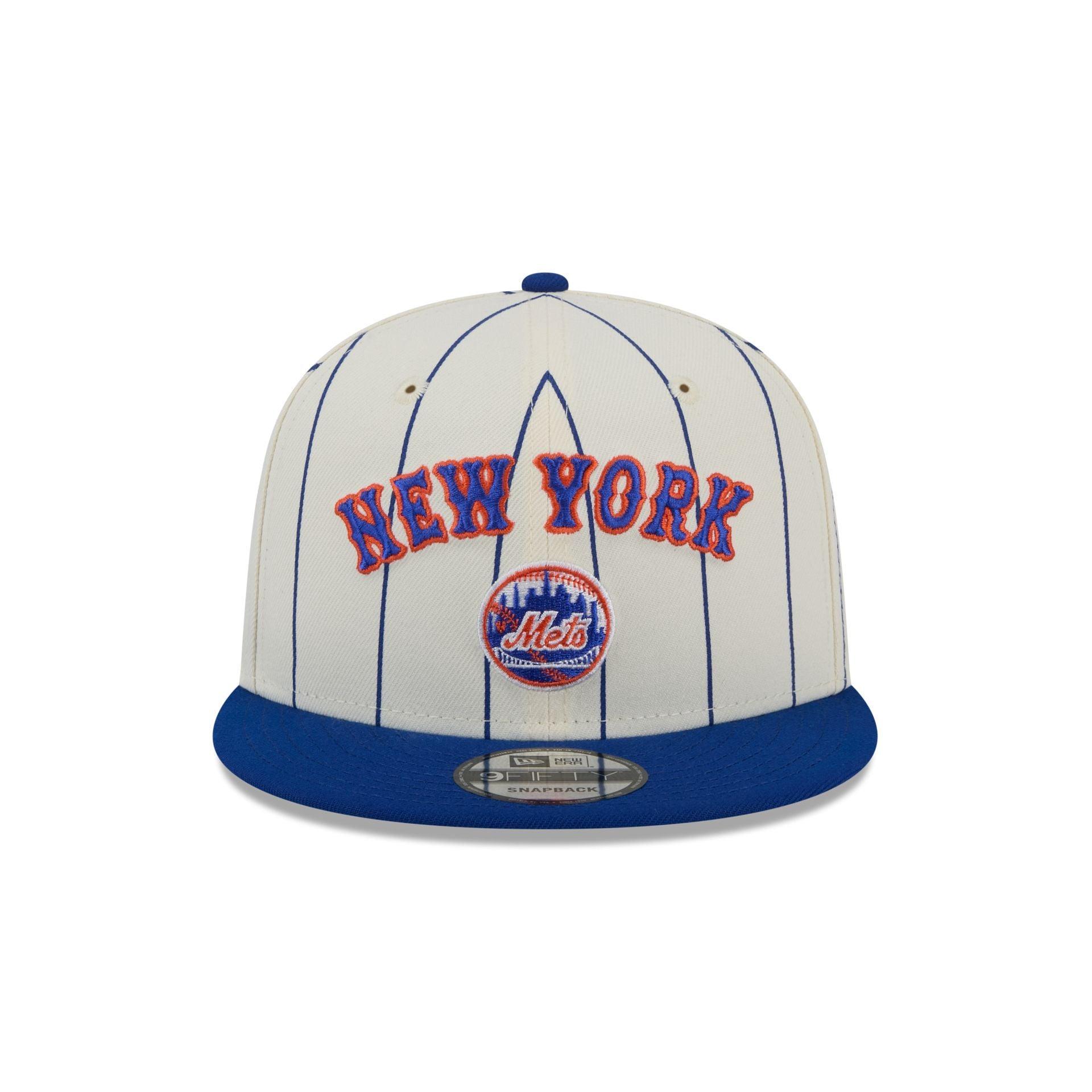 New York Mets Jersey Pinstripe 9FIFTY Snapback Hat Male Product Image