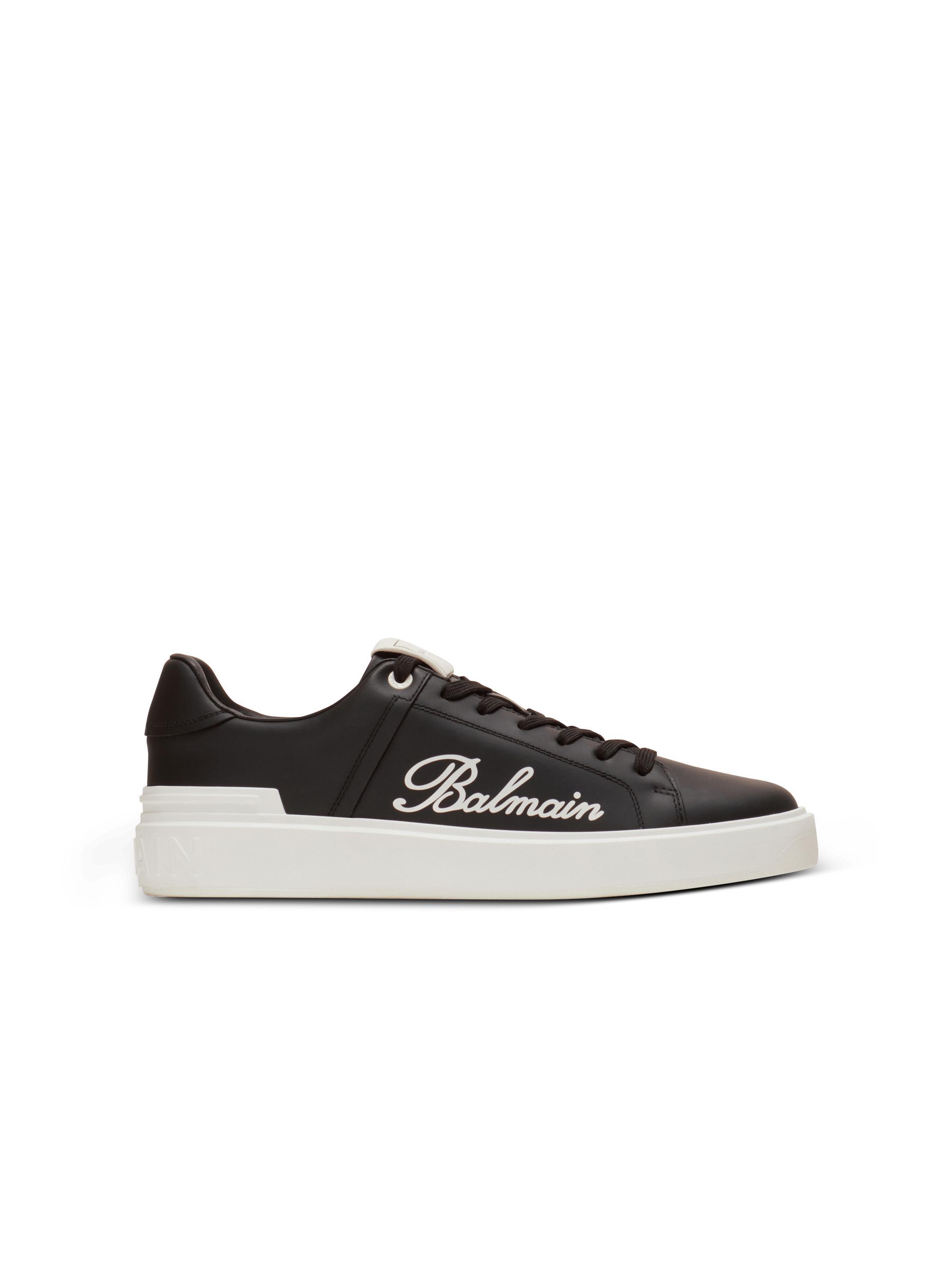 B-Court Balmain Signature calfskin sneakers Product Image