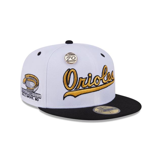 Baltimore Orioles 70th Anniversary 59FIFTY Fitted Hat Male Product Image