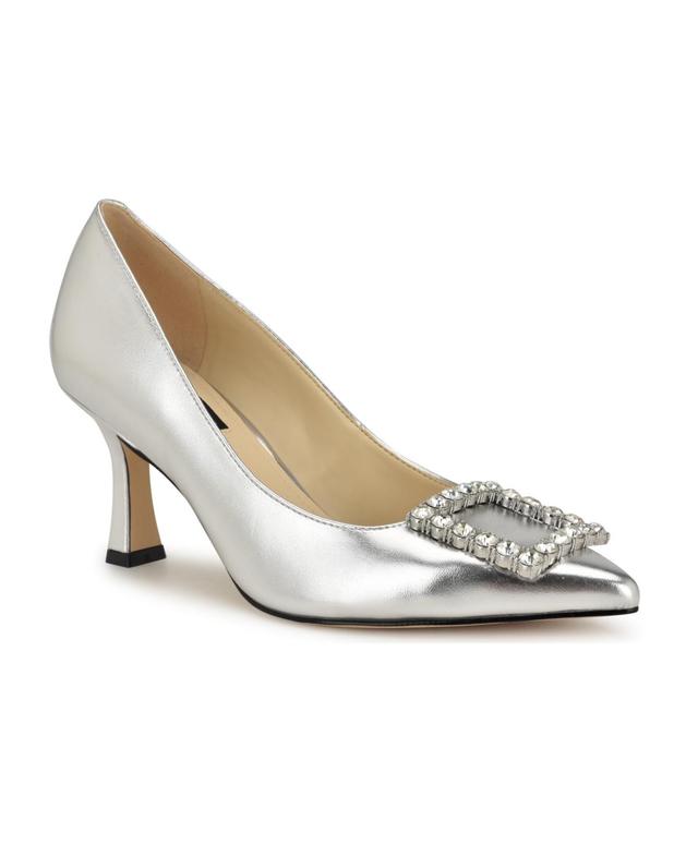 Nine West Jaquee Womens Buckle Toe Embellished Dress Pumps Product Image