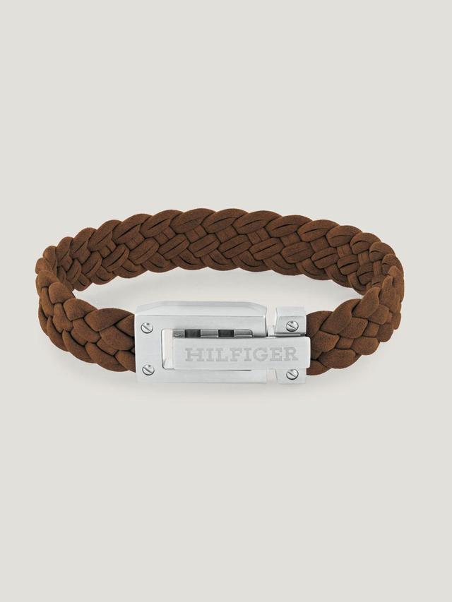 Tommy Hilfiger Men's Flat Braided Suede Bracelet Product Image